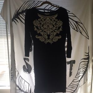 New York & Company cotton B&W dress